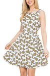 WHS Dogs All Together Print Skater Dress