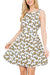 Dogs All Together Print Skater Dress