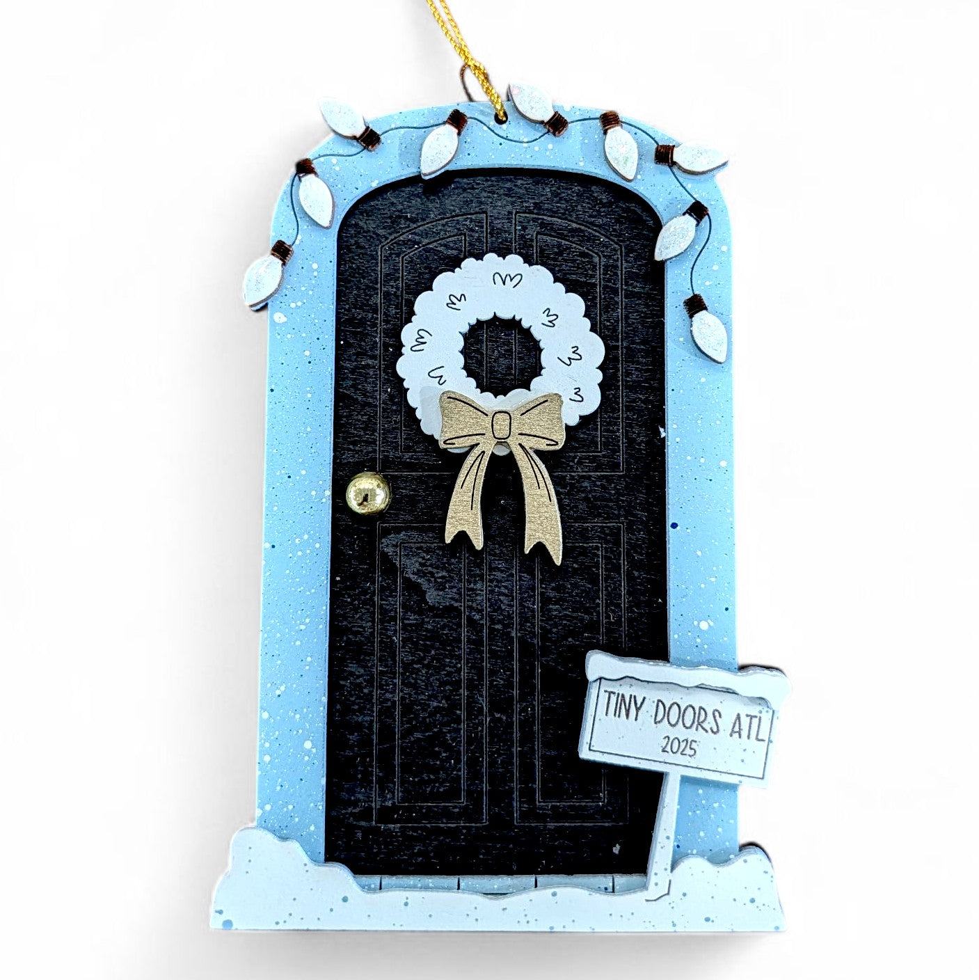 Tiny Door Doornament - black door