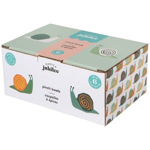 Danica Jubilee - Snails Pinch Bowls Set of 6 Assorted