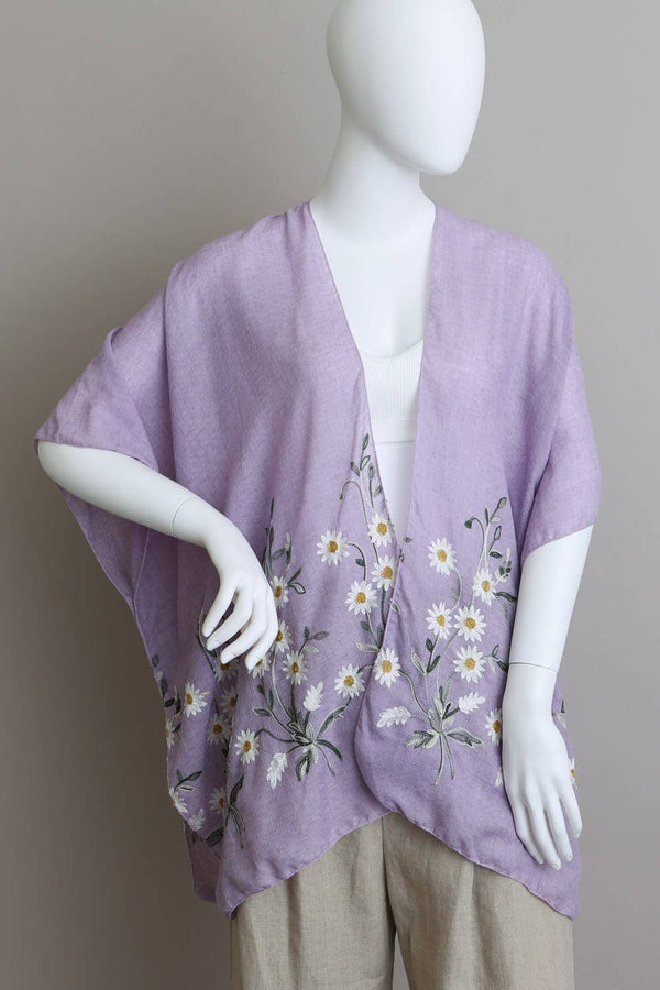 Leto Accessories - Bestselling Spring Daisy Woven Kimono – Chic Cardigan