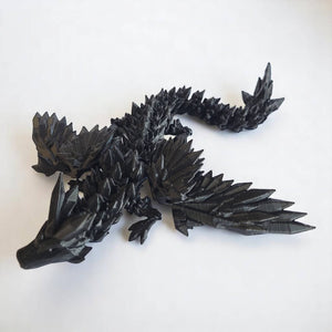 PowerTRC 3D Print - 3D Printed Articulated Crystal Dragon with Wings (Large)