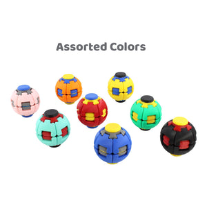 3D Printed Press, Spin & Relax Fidget Ball – Assorted Colors