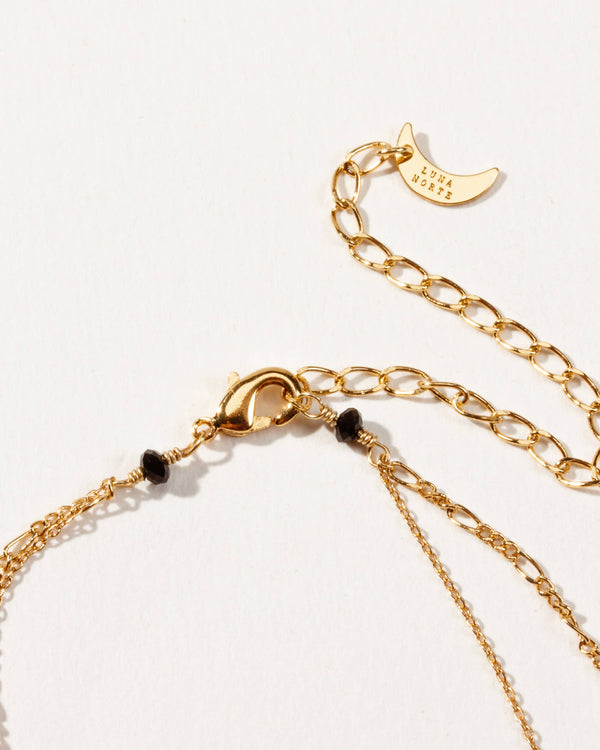 Power of Two Necklace Set - Black Druzy & Tourmalinated Quartz