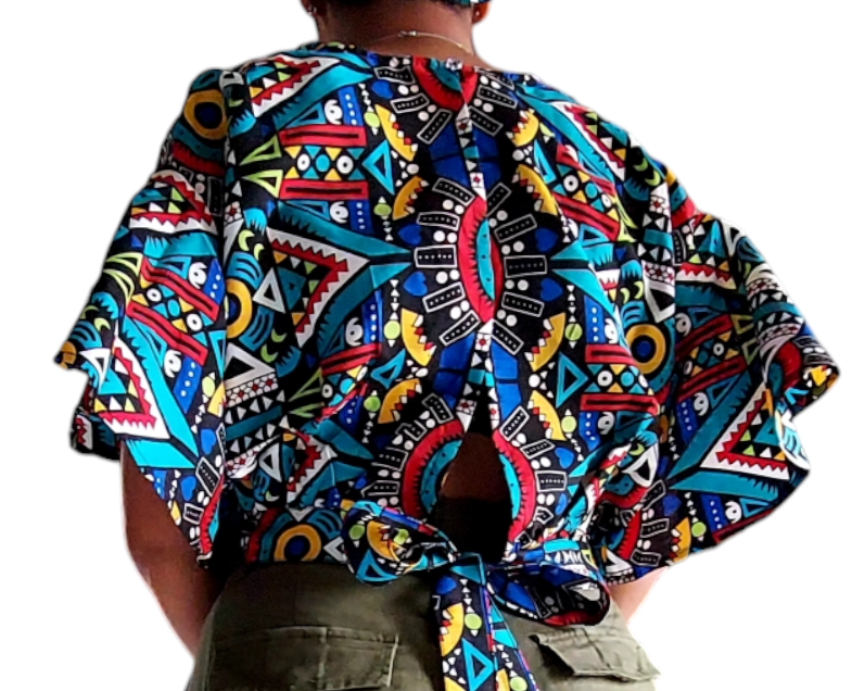 Iodia African Print Crop Top