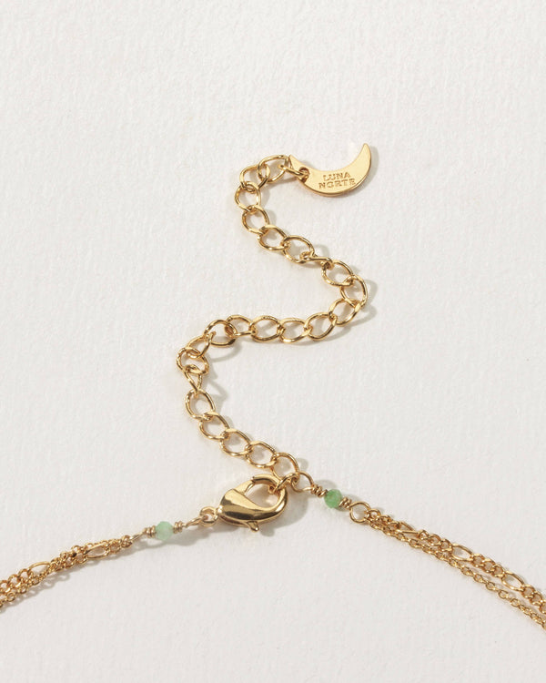Power of Two Necklace Set - Druzy Quartz & Emerald