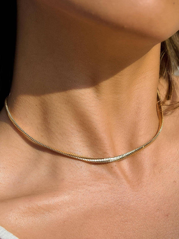 Flânerie by MAIQ - Papillon 18K Gold Non-Tarnish Classic Snake Chain Necklace