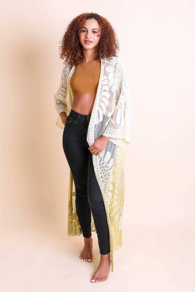 Ombre Lace Kimono