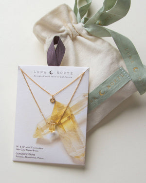 Citrine Sol Necklace Set