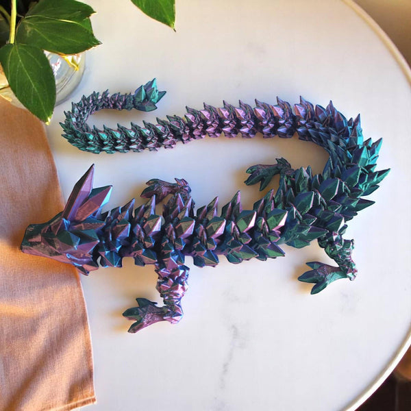 PowerTRC 3D Print - 3D Printed Articulated Crystal Dragon