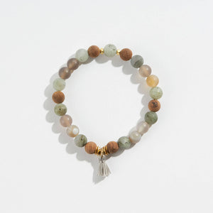GeoCentral - Inner Stillness Crystal Bead Meditation Bracelet 8mm