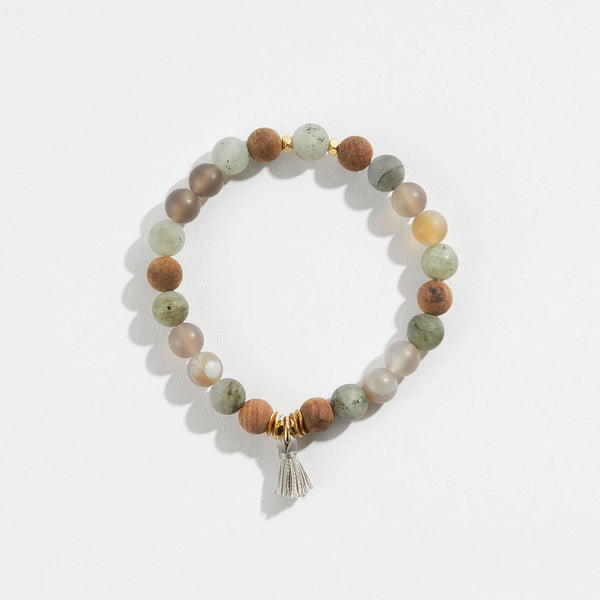 GeoCentral - Inner Stillness Crystal Bead Meditation Bracelet 8mm