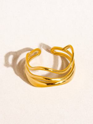Flânerie by MAIQ - Ozzy 18K Gold Non-Tarnish Abstract Ring