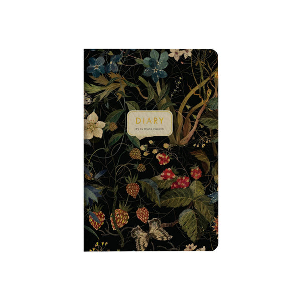BV by Bruno Visconti - A6 Vegan Leather  Daily Planner Planner - Forest Flowers
