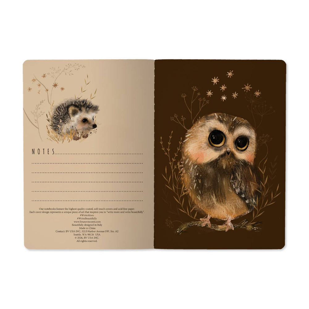 BV by Bruno Visconti - A5 Notebook - Little Woodland Friends