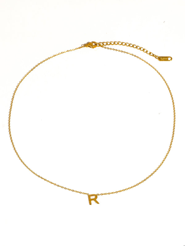 Flânerie by MAIQ - Desir 18K Gold Non-Tarnish Petite Classic Letter Necklace
