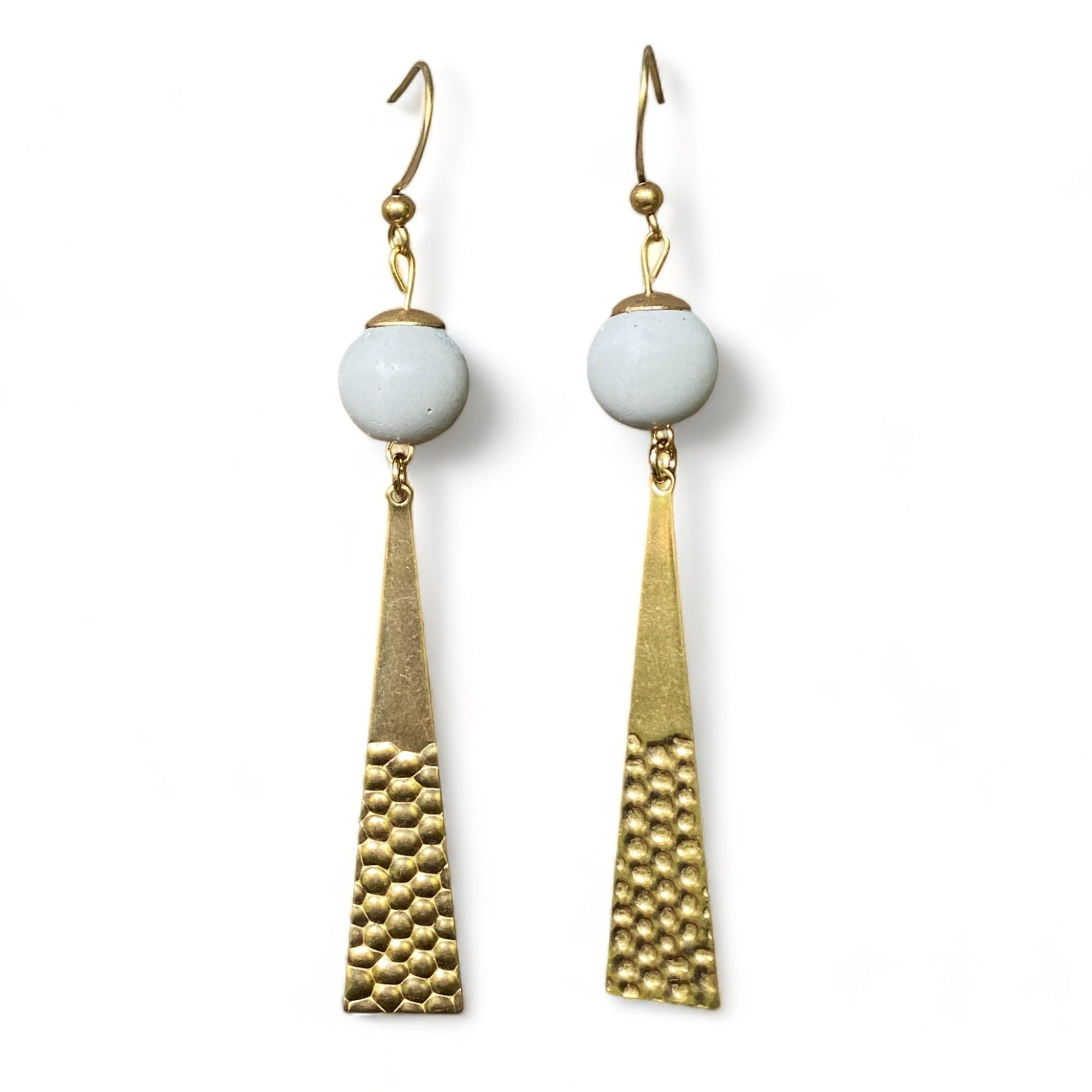 Concrete + Triangle Earrings