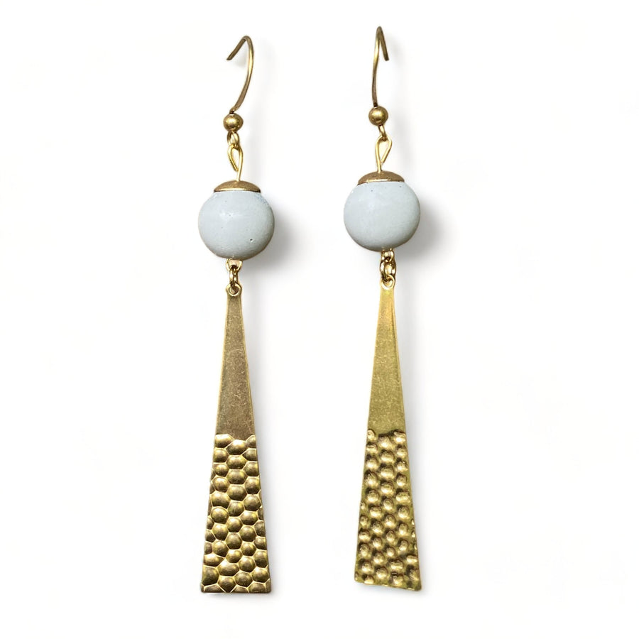 Concrete + Triangle Earrings