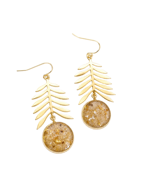 Mekdes Brass and Resin Earrings
