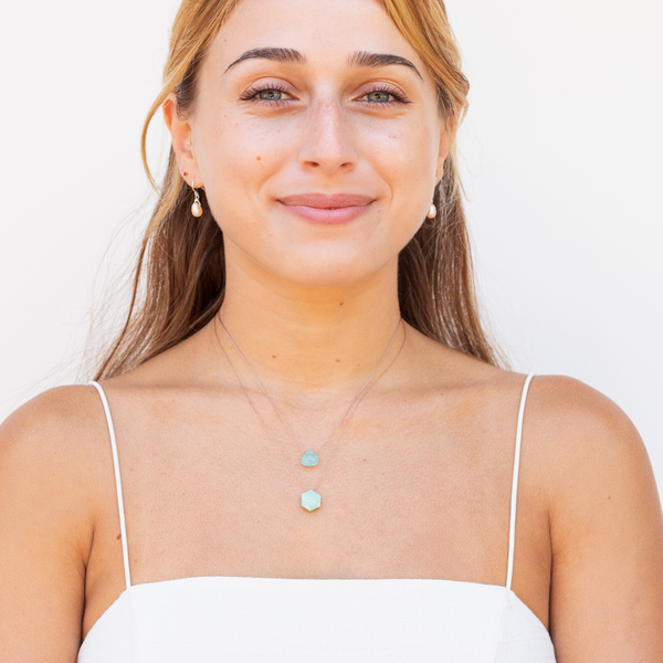 Friendship Turquoise Crystal Necklace