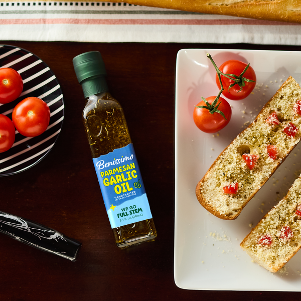 Benissimo / Hongar Farms / Lesley Elizabeth - Benissimo Parmesan Garlic EVOO Blend – 8.12 fl oz Marasca