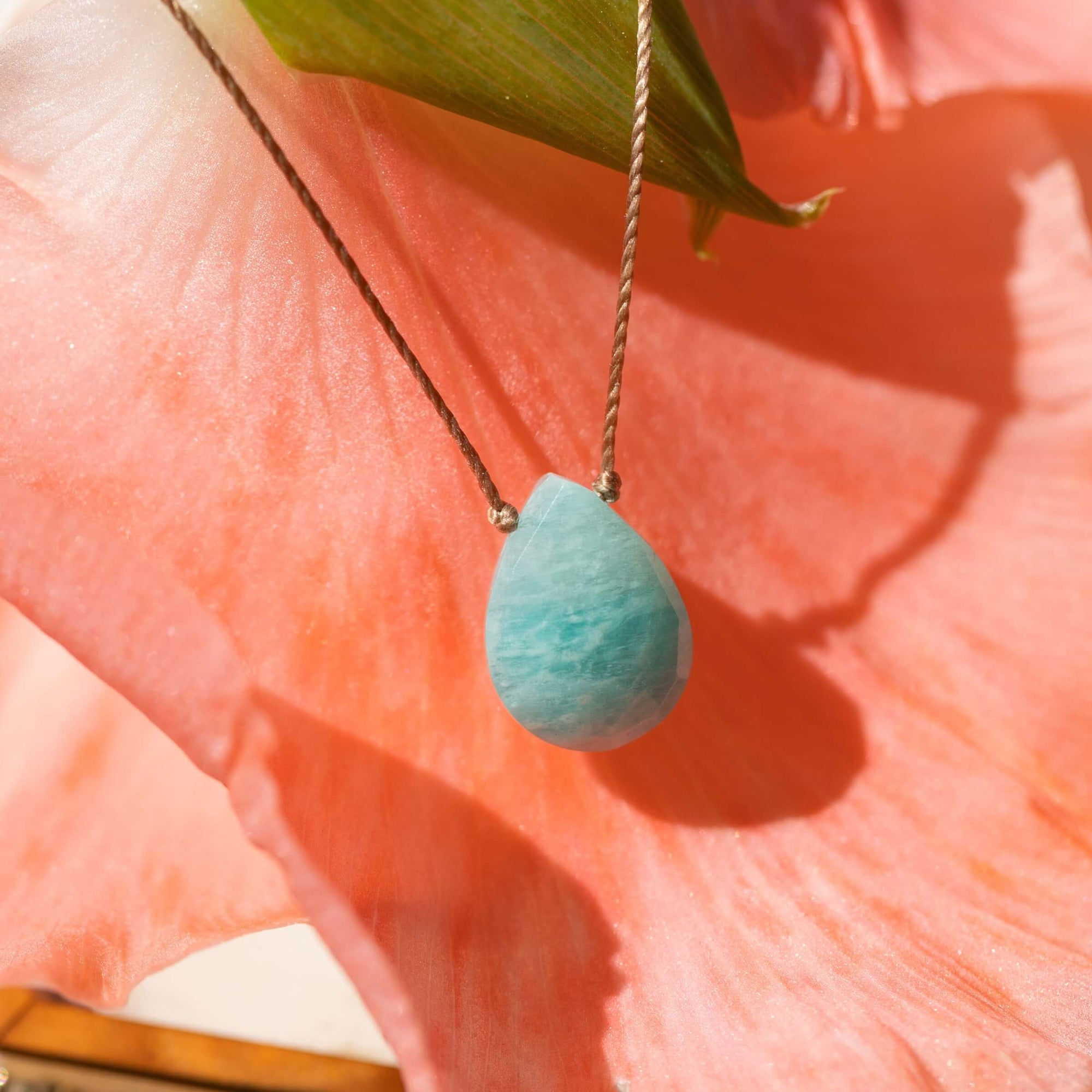 You Are Brave Amazonite Necklace