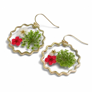 Moyra Embedded Flower Earring