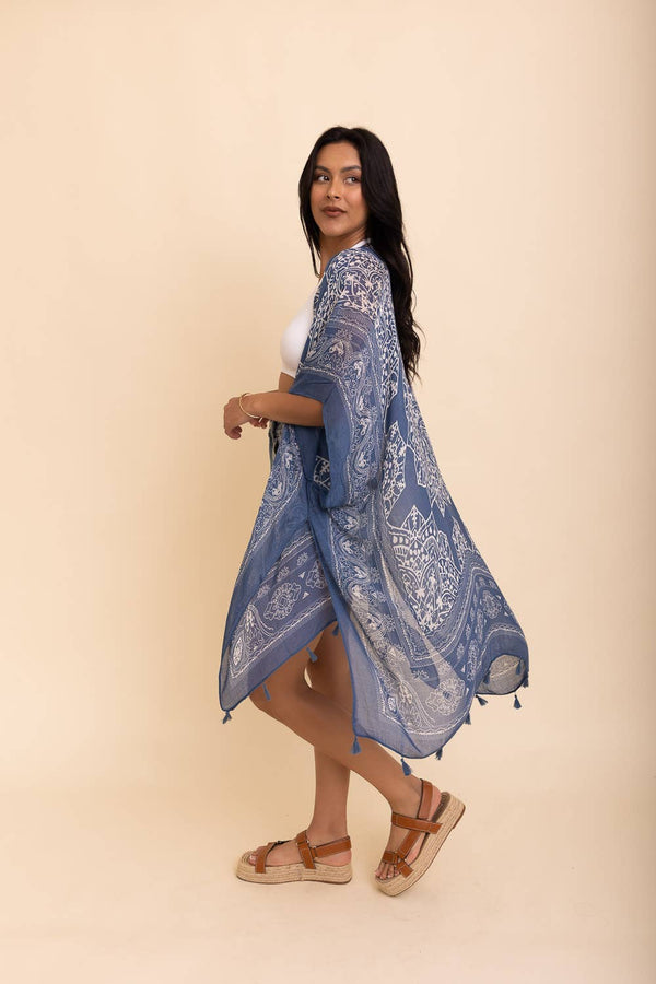 WHS Mandala Tassel Kimono