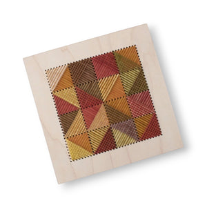 Modern Craft: Wood Panel Embroidery