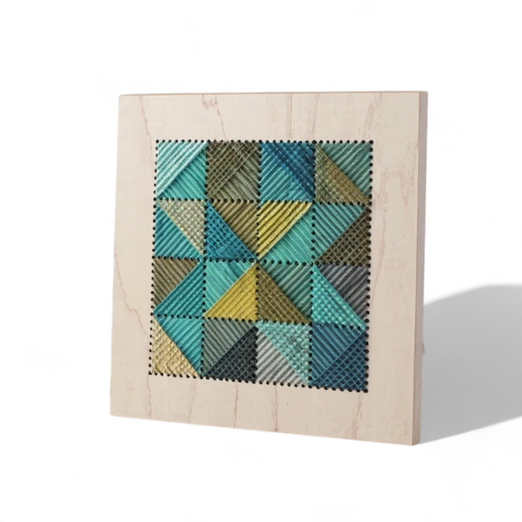 Modern Craft: Wood Panel Embroidery