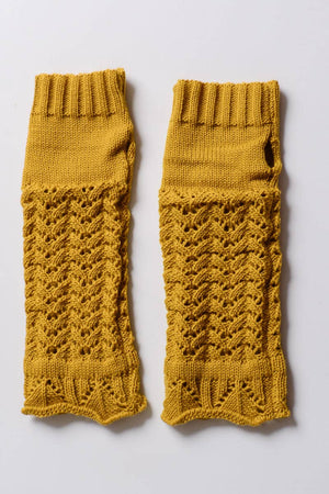 Golden Winter Arm Warmers