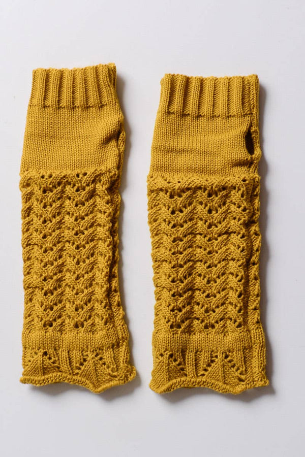 Golden Winter Arm Warmers