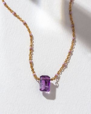 February Birthstone Necklace