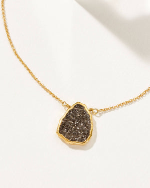 Earth, Wind and Fire Black Sunstone Necklace