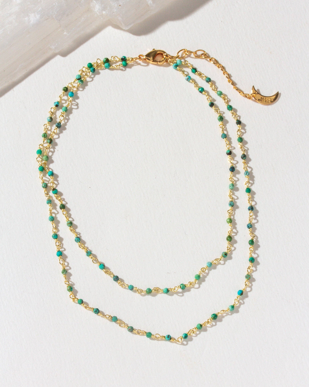 Draped In Gems Turquoise Anklet