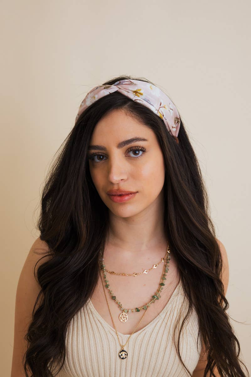 Floral Satin Headband