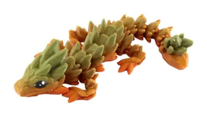 Articulated 3D Printed Dragon Figurine (5")