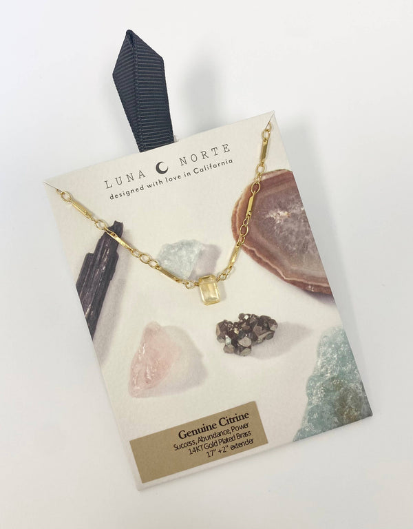 Luna Norte - Prism Gems Birthstone Necklace - November