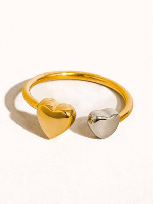Flânerie by MAIQ - Loanni 18K Non-Tarnish Two Tone Heart Ring