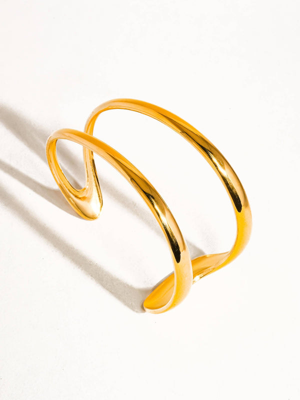 Flânerie by MAIQ - Zahara 18K Gold Non-Tarnish Double Strap Bracelet