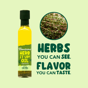 Benissimo / Hongar Farms / Lesley Elizabeth - Benissimo Herb it Up! Cooking Oil – 8.12 fl oz Marasca