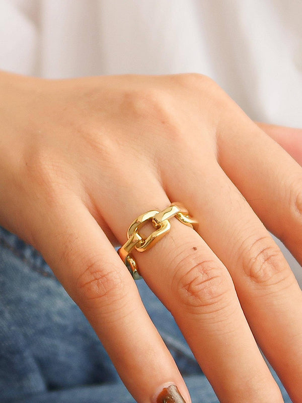Flânerie by MAIQ - Brooklyn 18K Gold Stack Braided Non-Tarnish Ring