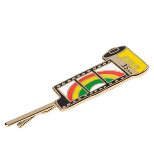 Yellow Owl Workshop - Rainbow 35mm Film Hairpin | Photographer Gold Hair Accessory