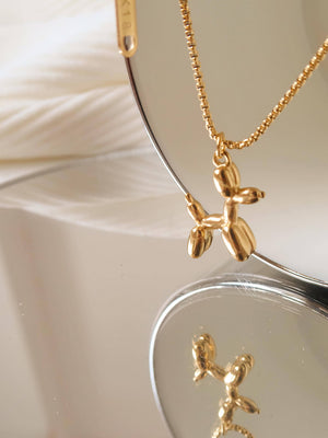 Cooper Non-Tarnish Balloon Dog Necklace
