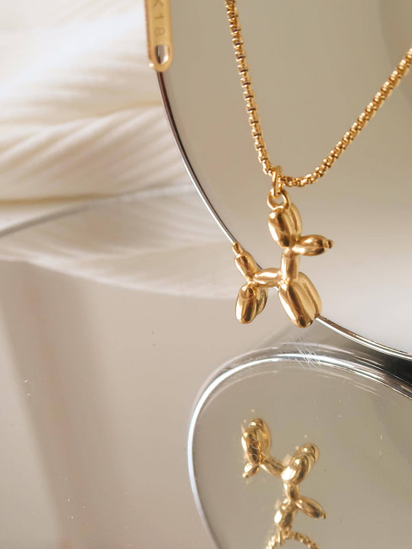 Cooper Non-Tarnish Balloon Dog Necklace