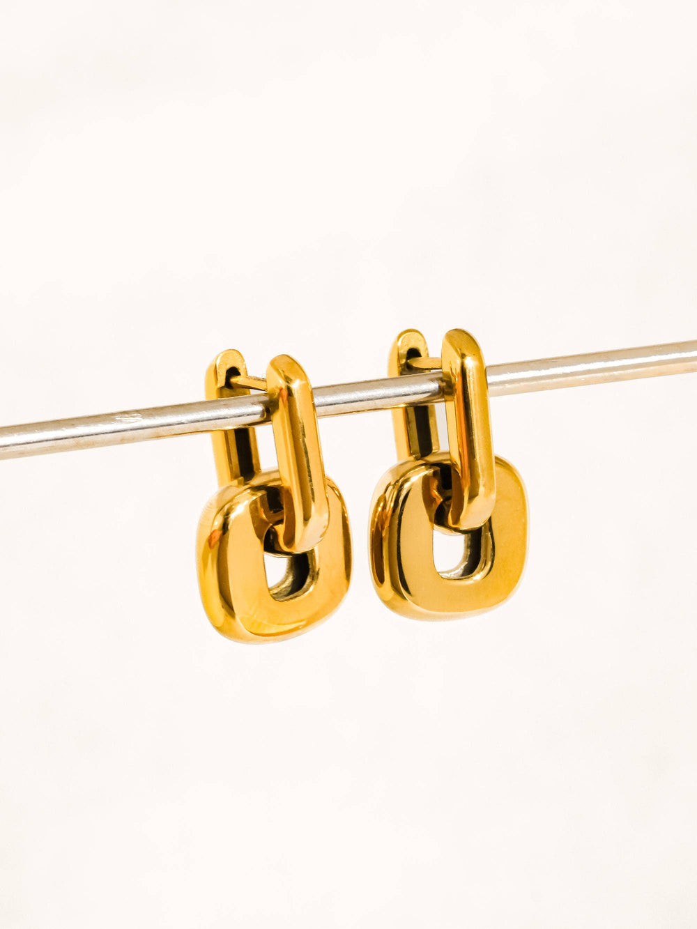 Arliss Gold Non-Tarnish Link Drop Earrings