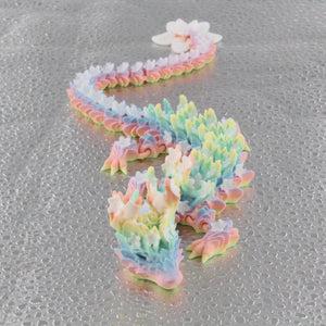 3D Printed Rainbow Blossom Dragon, 3D Printed Baby Dragon