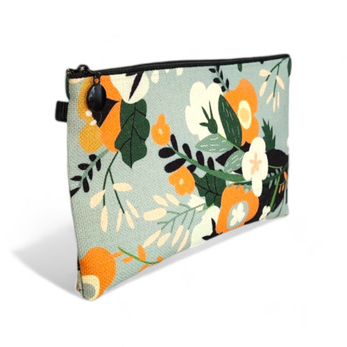 Spring Floral Zipper Pouch