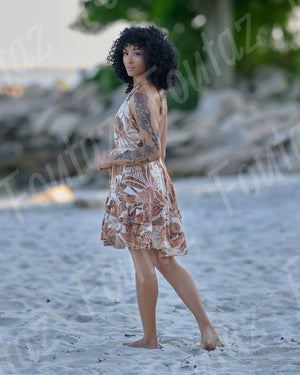 Short Halter Boho Dress