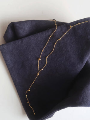 Flânerie by MAIQ - Brisse 18K Gold Non-Tarnish Dressy Beaded Y Lariat Necklace